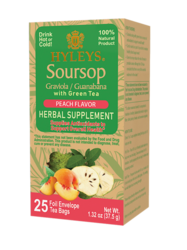 Zelený čaj Hyleys se soursopem a broskví - sáčky 25x1,5g