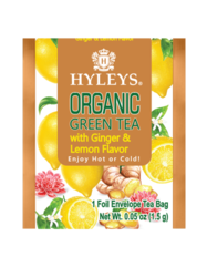 Zelený čaj Hyleys se zázvorem a citronem - sáčky 25x1,5g
