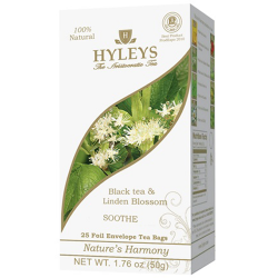 Černý čaj Hyleys s lipovým květem - sáčky 25x1,5g 