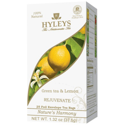 Zelený čaj Hyleys s citronem - sáčky 25x1,5g