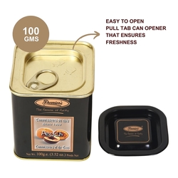 Černý čaj Premier's Peach Tea -100g sypaný - plech