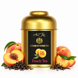 AZ-TEAS Premium Peach Tea 50 g - bezkofeinový černý čaj s broskví