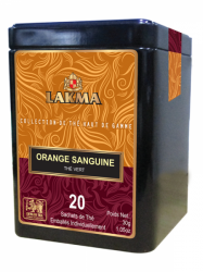 Zelený čaj Lakma Blood Orange - sáčky 20x1,5g - plech