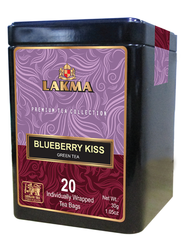 Zelený čaj Lakma Blueberry Kiss - sáčky 20x1,5g - plech 