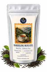 Černý čaj Darjeeling Muscatel Karma Kettle – prémiový sypaný čaj z Indie, 50 g