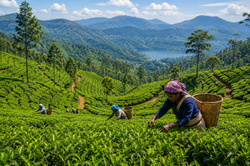 Čajové plantáže Nilgiri v jižní Indii