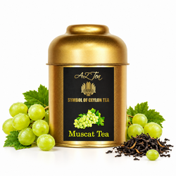 AZ-TEAS Premium Muscat Tea 50 g - bezkofeinový černý čaj s hrozny Muscat