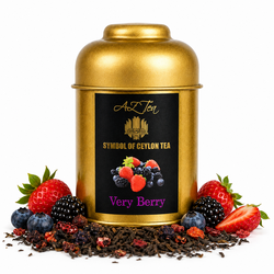 AZ-TEAS Premium Very Berry Christmas – bezkofeinový černý čaj s lesním ovocem 50 g