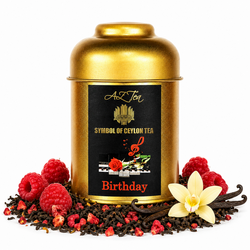 AZ-TEAS Birthday – bezkofeinový černý čaj s malinou a vanilkou 50 g