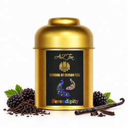 AZ-TEAS Serendipity 50 g – bezkofeinový černý čaj s ostružinou a vanilkou