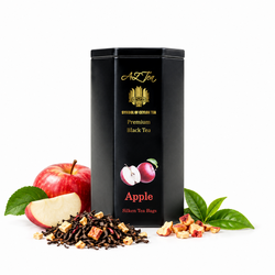 AZ-TEAS Premium Miracle Apple Fuji Tea – bezkofeinový černý čaj s jablkem Fuji, 20 × 2 g