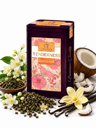 Hyleys Tenderness – Zelený čaj s jasmínem, kokosem a vanilkou 80 g