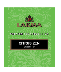 Zelený čaj Lakma Citrus Zen - sáčky 20x1,5g - plech 