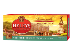 Černý čaj Hyleys English Royal Blend Tea - sáčky 25x2g