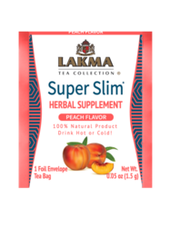 Čaj Lakma SUPER SLIM s příchutí broskve - sáčky 25x1,5g 