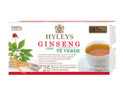 Zelený čaj Hyleys s ženšenem  - sáčky 25x1,5g  