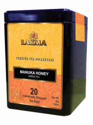 Zelený čaj Lakma Manuka Honey - sáčky 20x1,5g - plech