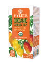 Zelený čaj Hyleys s citronem a mangem - sáčky 25x1,5g