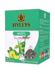 Černý čaj Hyleys MOJITO - pyramidové sáčky 15 x 2g