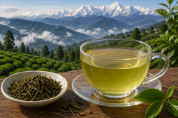 Nálev zeleného čaje Darjeeling