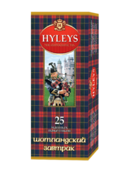 Černý čaj Hyleys SCOTTISH BREAKFAST - sáčky 25 x 1,5g 