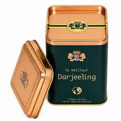Černý čaj Darjeeling Premier's – balení v kovové dóze