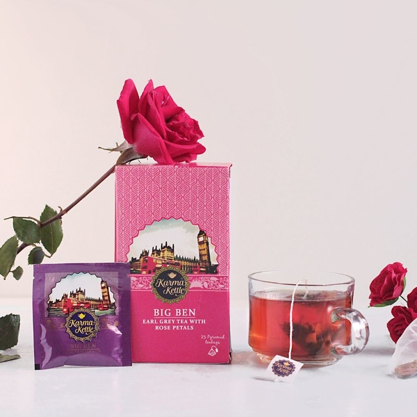 Černý čaj BIG BEN Earl Grey tea with rose - 2 x 25g sáčky