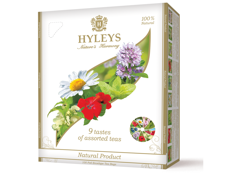 Hyleys 9 čajových chutí  - sáčky 100x1,5g