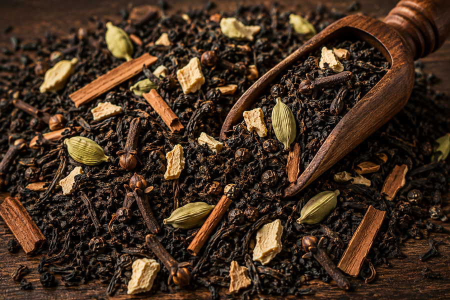 Sypaný černý čaj Assam s indickým kořením Masala Chai