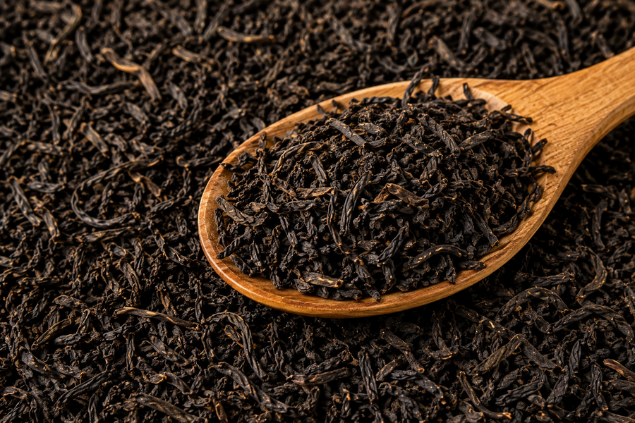 Detail sypaného černého čaje Premier's Tea Assam