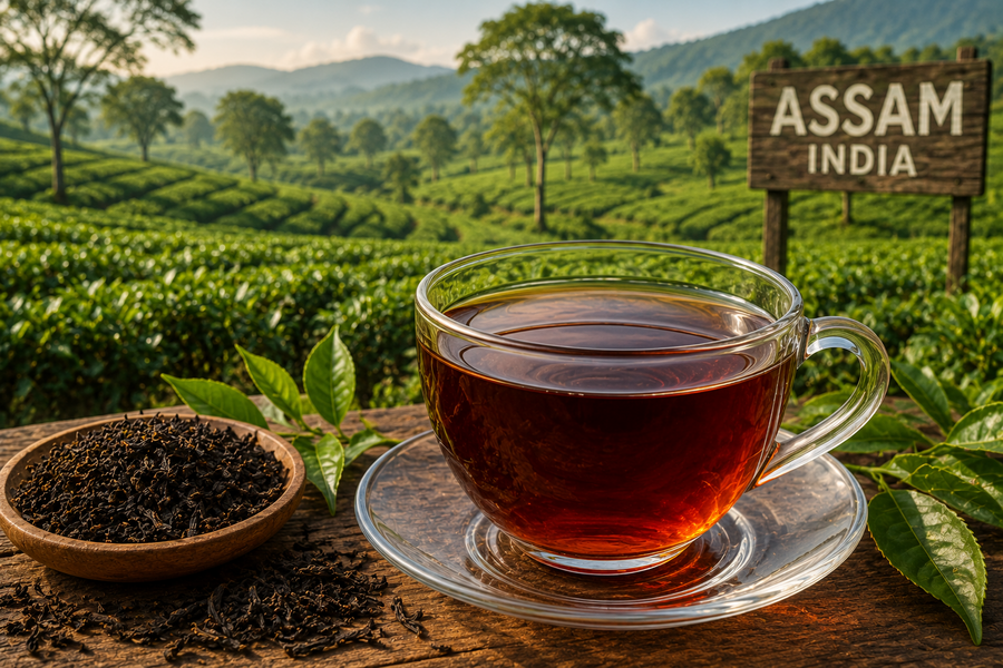 Nálev černého čaje Premier's Tea Assam
