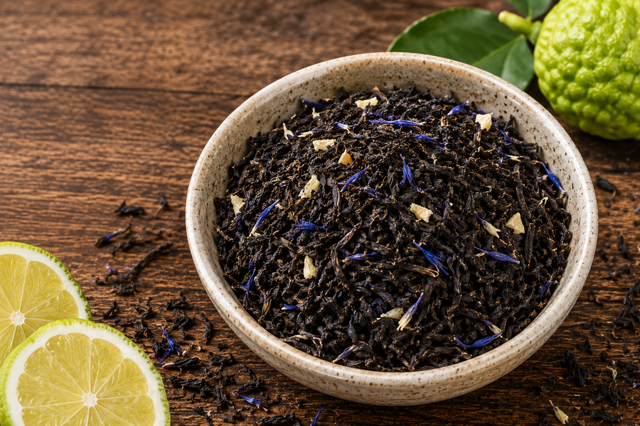 Šálek čaje Premier's Tea Earl Grey s bergamotem