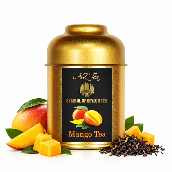 AZ-TEAS Premium Mango Tea 50 g – bezkofeinový černý čaj s mangem
