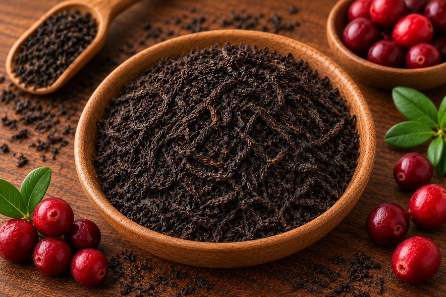 Sypaný černý čaj Premier's Cranberry