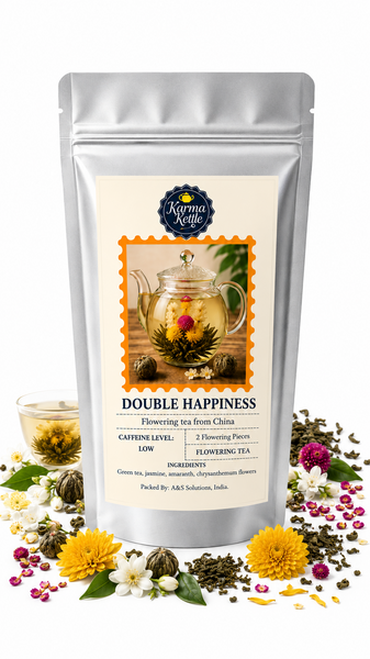 Kvetoucí čaj Karma Kettle Double Happiness - 15g / 2ks kvetoucího čaje