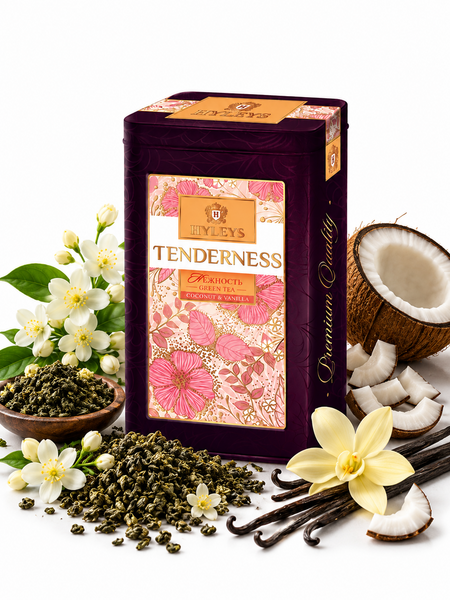 Hyleys Tenderness – Zelený čaj s jasmínem, kokosem a vanilkou 80 g