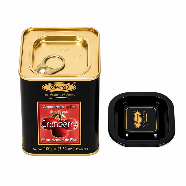 Kovová dóza čaje Premier's Cranberry 100 g