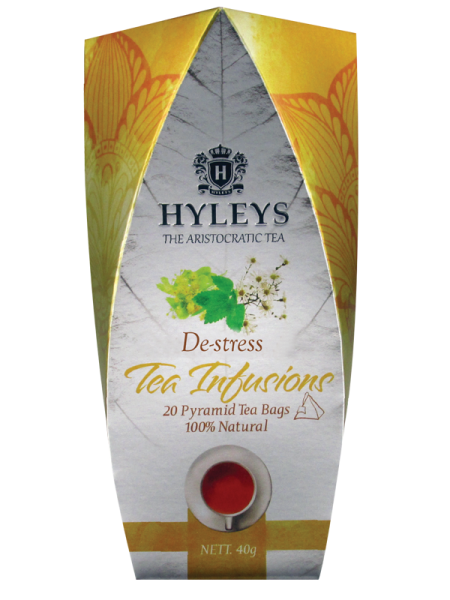 Čaj Hyleys Infusions DE-STRESS - pyramidové sáčky 20 x 2g 