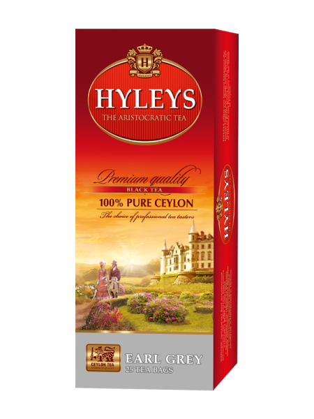 Černý čaj Hyleys Earl Grey - sáčky 25x2g 