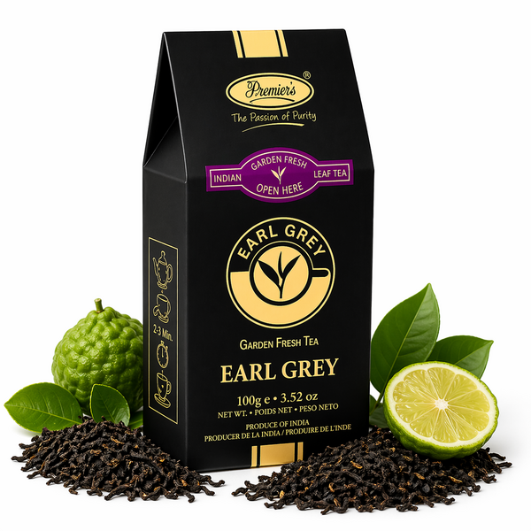 Premier's Tea Earl Grey – černý čaj Assam s bergamotem 100 g