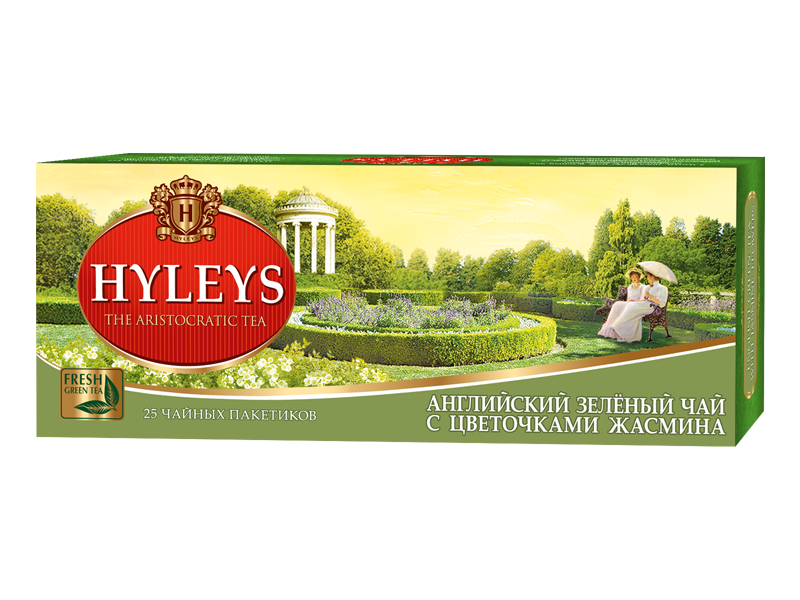 Zelený čaj Hyleys s jasmínem - sáčky 25x2g - YHFS
