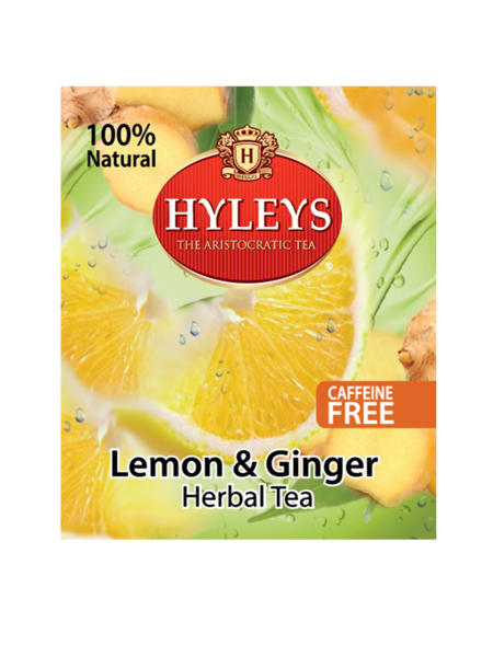 Bylinný čaj Hyleys s citronem a zázvorem - sáčky 20x0,6g 