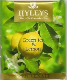Zelený čaj Hyleys s citronem - sáčky 25x1,5g