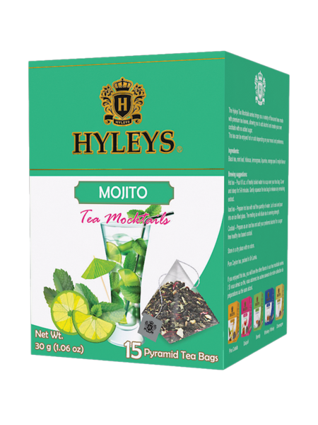 Černý čaj Hyleys MOJITO - pyramidové sáčky 15 x 2g   - kopie