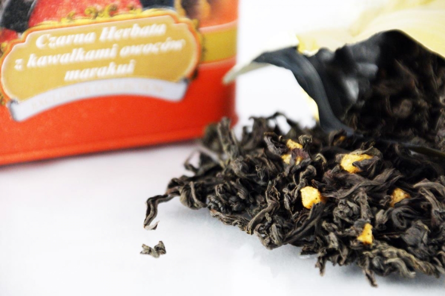 Černý čaj OPA Hyleys s kousky exotického ovoce - sypaný 125g