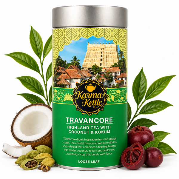 Karma Kettle Travancore – černý čaj s kokosem a kokum 75 g