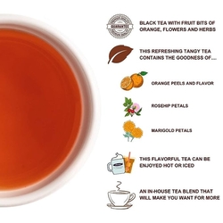 Černý čaj Premier's Orange Splash -125g sypaný - plech 